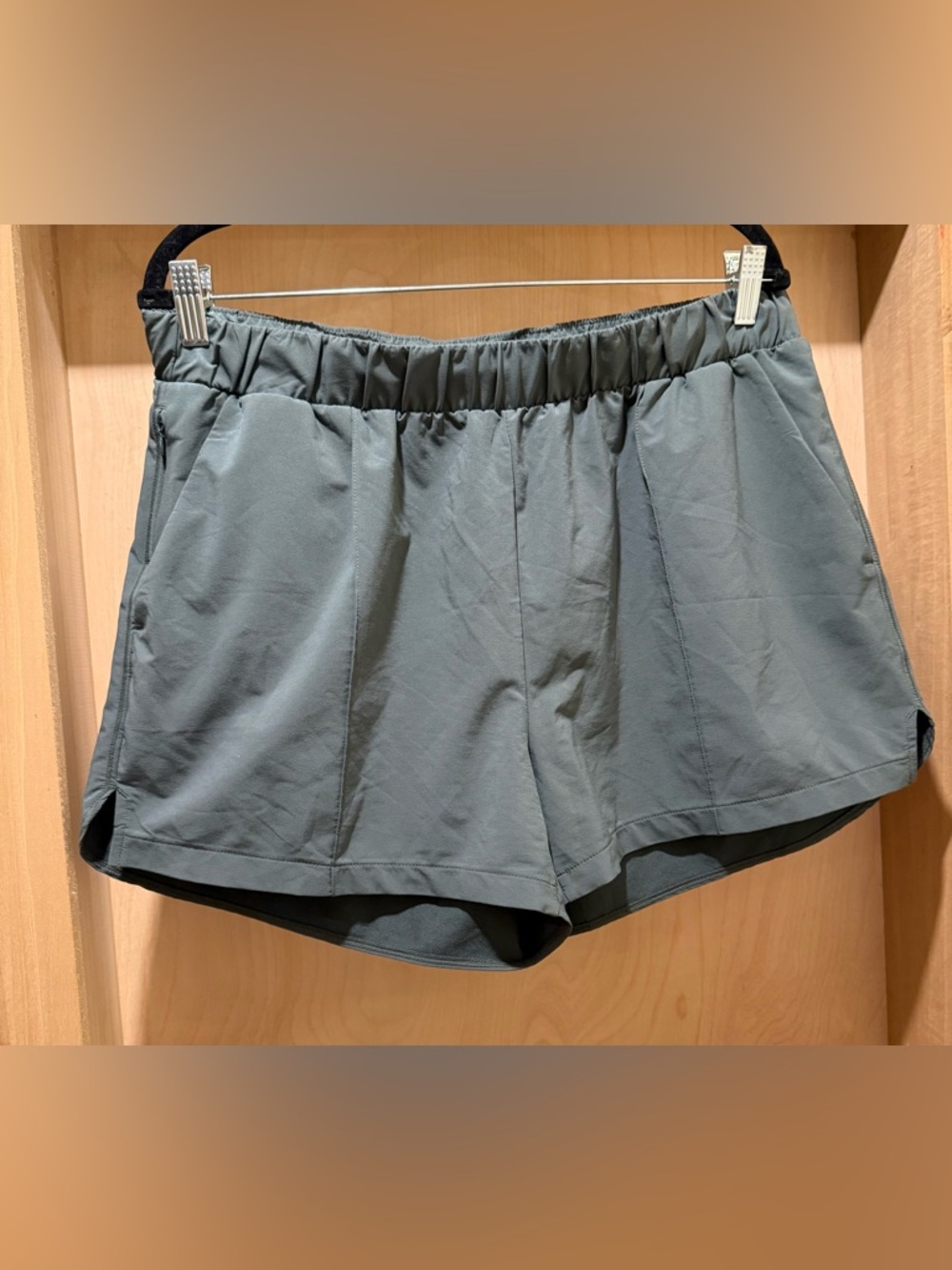 Zella Slate Grey Athletic Run Shorts